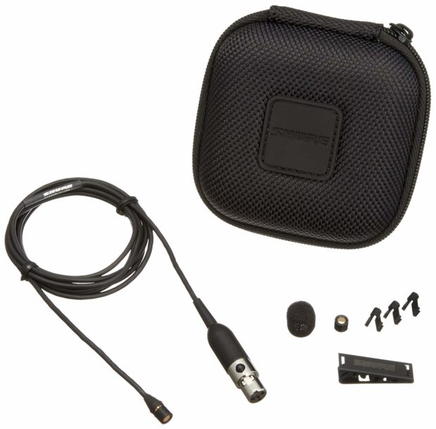 Shure MX150B/O-TQG Lavalier Microphone c/w carry case