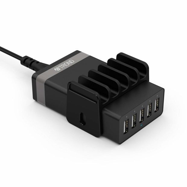 Trond 40w 5 Port USB Charger C/W Stand